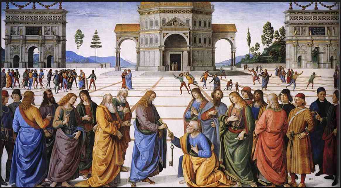 Christ giving the keys to Peter