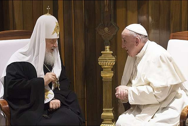 Pope Francis met Patriarch Kirill