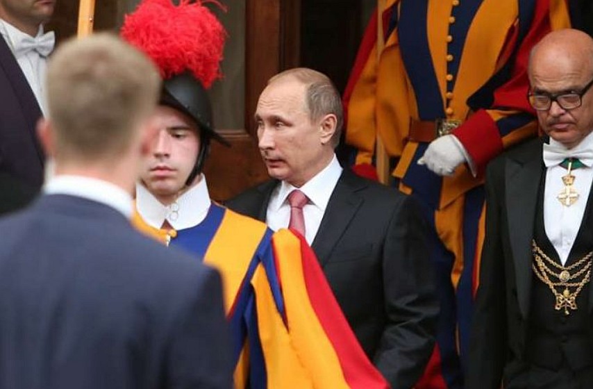 Putin at the Vatican, June 2015
