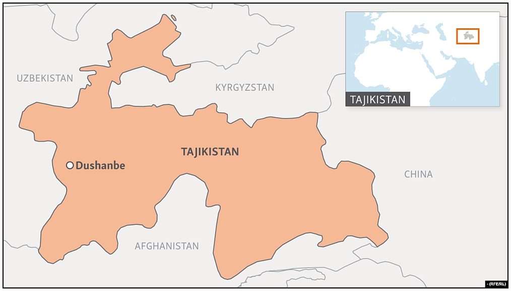 Tajikistan map: RFE