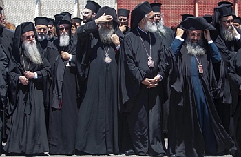 clerics await Patriarch Bartholomew