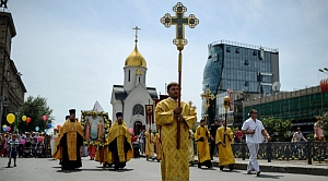 Cross procession in Novosibirsk