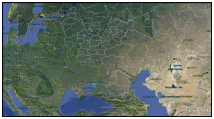 Map of former USSR