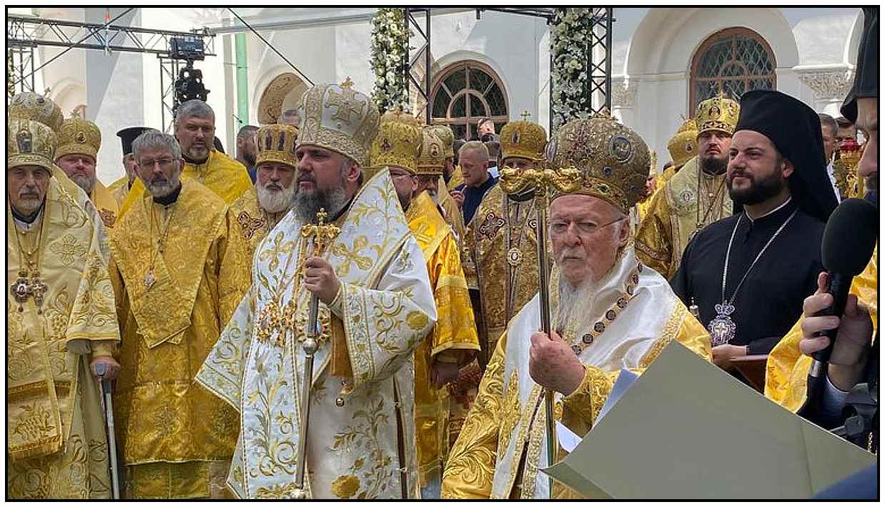 Patriarch Bartholomew and Metropolitan Epifaniy