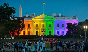 rainbow White House