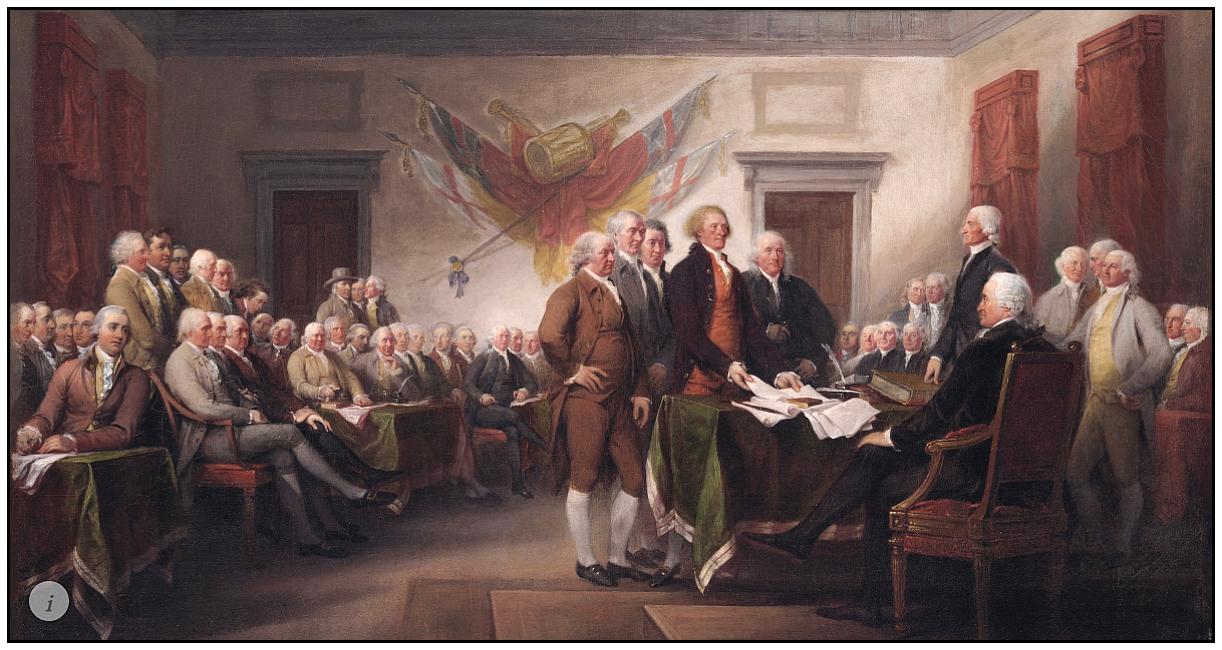 signing the Declaration of Independence