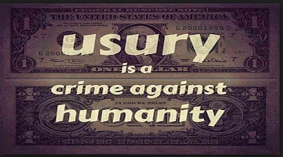 usury is a crime against humanity