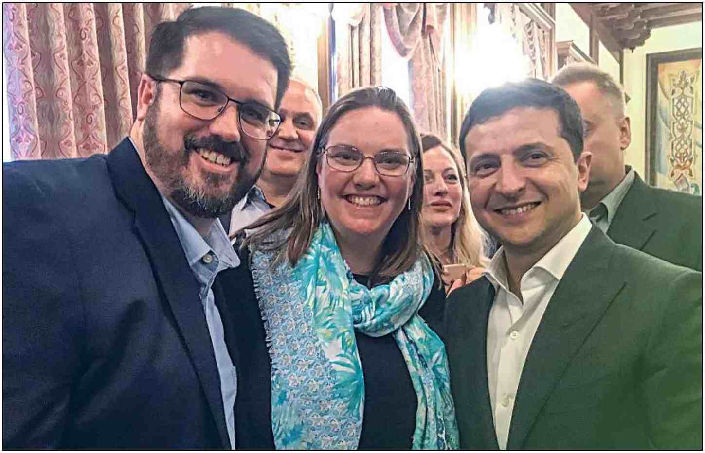 American Christians meet with Zelinsky