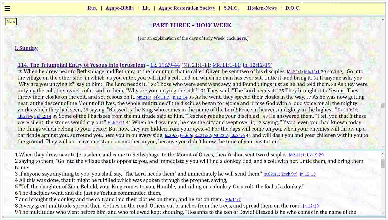Holy Week