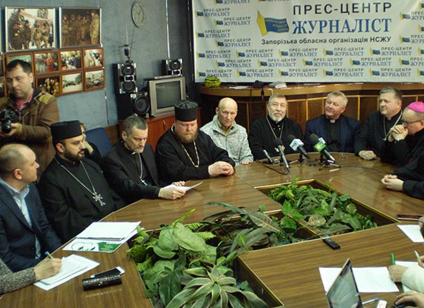 Zaporozhia joint Easter service
