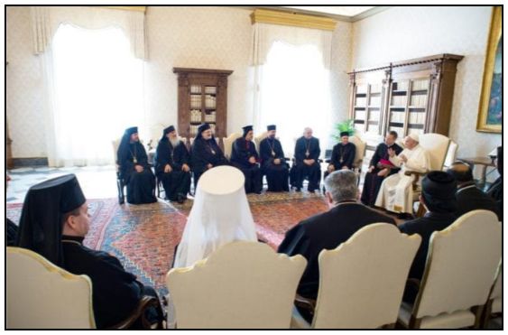 bishops meeting with Pope Francis