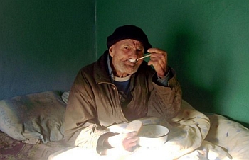 crippled old Moldovan man
