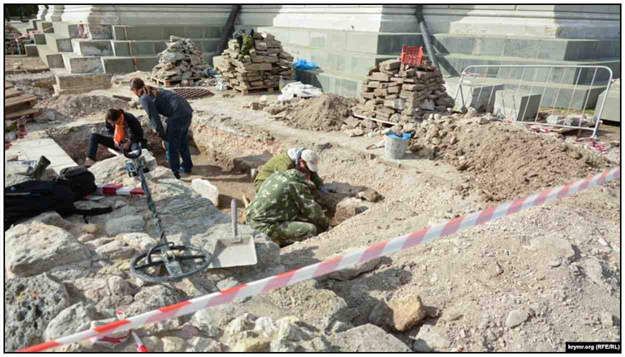excavations at St. Volodymyr's church