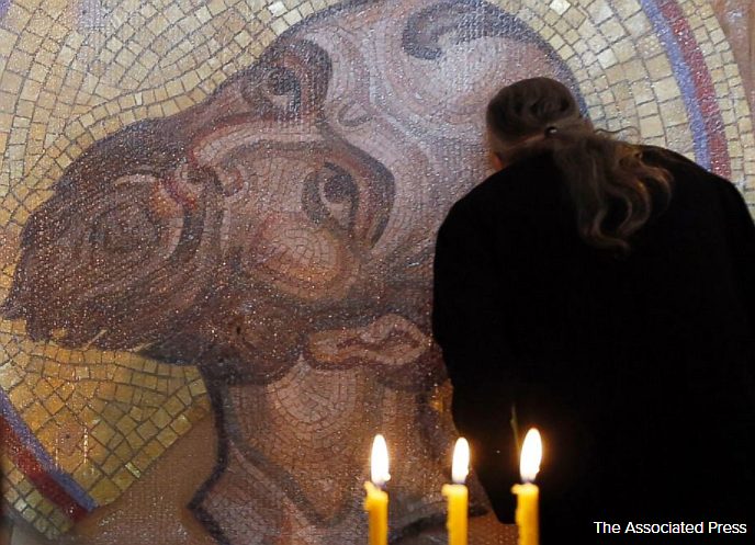 icon in Serbian church