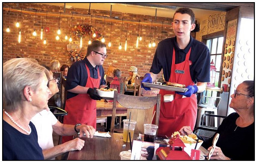 intellectually disabled people staffing restaurant