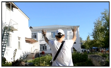 man praying outside Grace Church