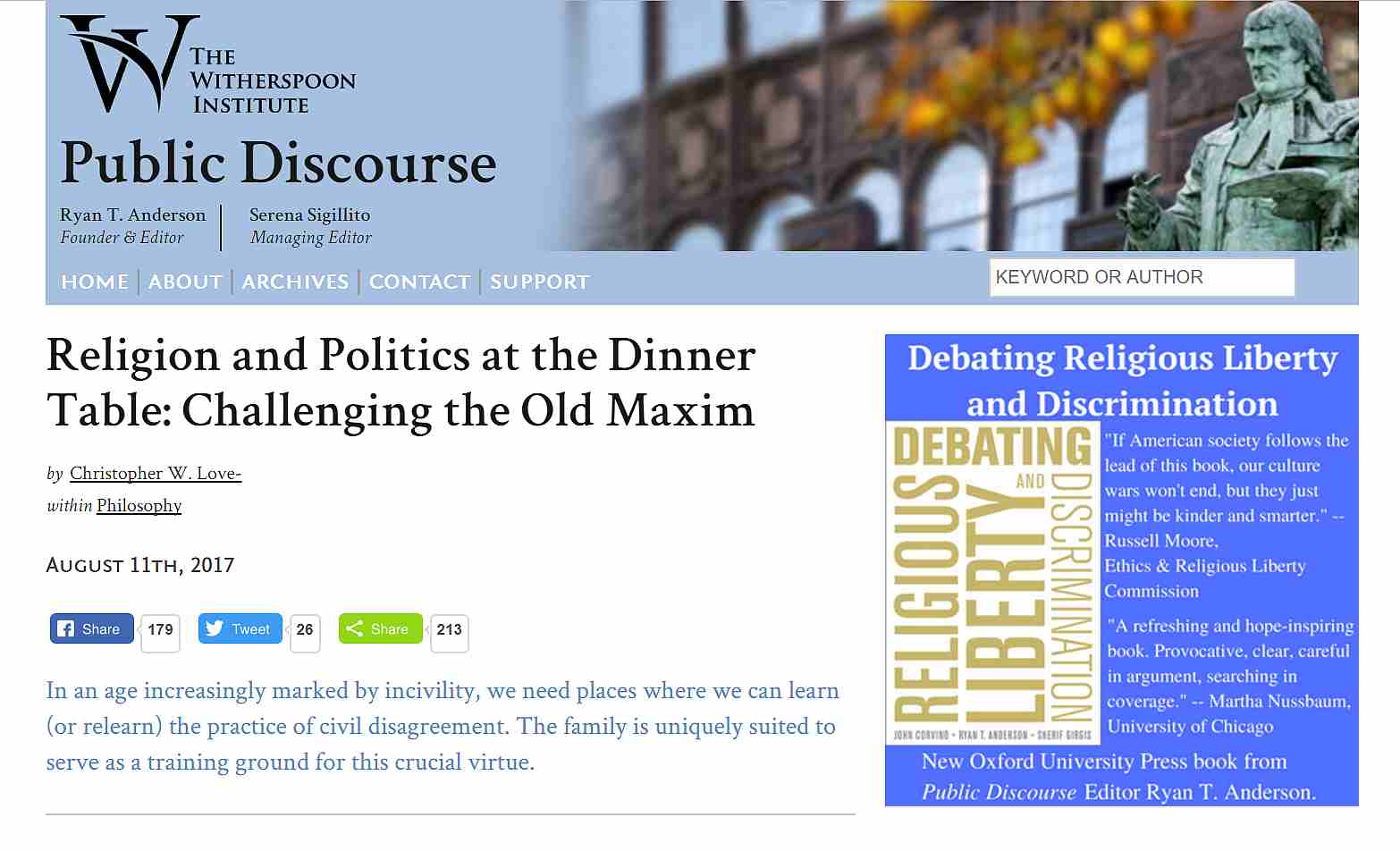 religion and politics
